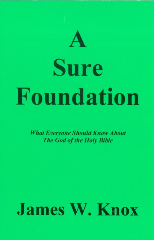 A Sure Foundation by James Knox